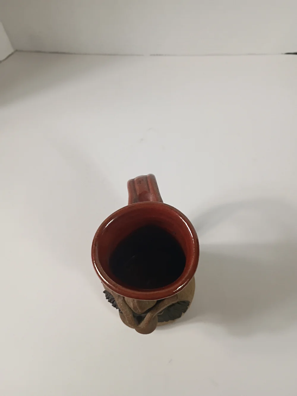 3D Art Pottery Cowboy W Hat Smiling Grinning Face Stoneware Mug 6